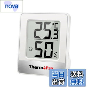 �y���������zThermoPro�T�[���v�� ���x�v ���x�v �����x�v ���� ���� �R���p�N�g ��}�[�N �Ǌ|�� ���X�^���h �}�O�l�b�g TP-49 (�z���C�g*1��)