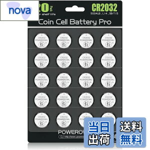 �y���������zPOWEROWL 20�� CR2032 �d�r���`�E�� �{�^�� �d�r 3V CR2032 �R�C���`�d�r(DL2032 / KCR2032 / BR2032 / ECR2032/)