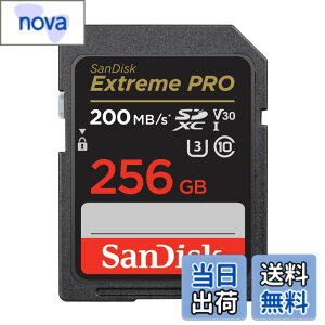 �y���������z�y �T���f�B�X�N ���K�i �z SD�J�[�h 256GB SDXC Class10 UHS-I V30 �ǎ�ő�200MB/s SanDisk Extreme PRO SDSDXXD-256G-GHJIN �V�p�b�P�[�W