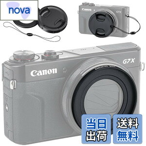 �y���������zJJC �t�B���^�[ �A�_�v�^�[ + �����Y�L���b�v �L�b�g Canon PowerShot G7X Mark III II G7XM3 G7XM2 G7X G5X G5 X Mark II�K�p