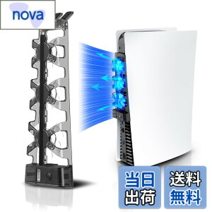 �y���������zNexiGo PS5�A�N�Z�T���[��p�t�@��[�����I��/�I�t] LED���C�g�t���A�f�B�X�N�łƃf�W�^���ŗ����ɑΉ��A�����I�ȗ�p�V�X�e���A�����ɑΉ�����X�^���h, PS5 Slim�ɂ͑Ή����Ă���