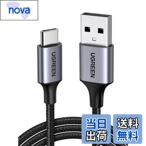 �y���������zUGREEN USB Type C �P�[�u�� USB A to USB C �P�[�u�� �i�C�����҂� 3A�}���[�d Quick Charge 3.0/2.0�Ή� 56K���W�X�^���� iphone17/Galaxy S24/Pixel/Google/Xperia/LG���Ή� (2m)�u���b�N