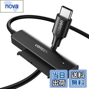 �y���������zUGREEN SATA USB �ϊ��P�[�u�� 2.5�C���` �ϊ��A�_�v�^ 2.5�C���` SATA3 SSD HDD�̂ݑΉ� USB-C �ڑ� 10TB��e�ʑΉ� USB3.0 UASP�Ή� 5Gbps�]�����x MacBook Pro/Air�ȂǂɑΉ� �y3.5�C���`HDD�Ή��s��