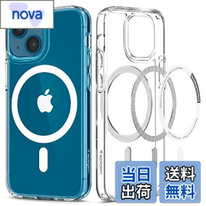 �y���������zSpigen iPhone13Mini�P�[�X MagSafe �}�O�l�b�g���� �ϏՌ� �ČRMIL�K�i�擾 2�d�\�� ���菝�h�~ �}�O�Z�[�t �K�p�J�o�[ ���C�����X�[�d�Ή� �E���g���E�n�C�u���b�h �}�O ACS03322 (�z���C
