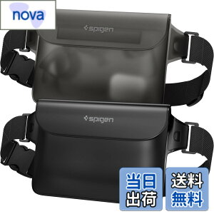 �y���������zSpigen ���S�h�� �E�G�X�g�|�[�` 2���Z�b�g ���� IPX8�F�� �C �v�[�� �� ���s �A�E�g�h�A �X�}�z���[�\ �O�d�`���b�N �x���N�� PVC ��e�� �h���o�b�O A620 AMP04531 (�u���b�N)