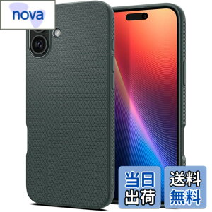 �y���������zSpigen iPhone 16 Plus �P�[�X TPU �\�t�g �ϏՌ� �X�g���b�v�z�[�� �ČRMIL�K�i ���L�b�h�E�G�A ACS08068 (�A�r�X�E�O���[��)