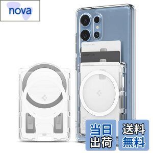 �y���������z�yGalaxy S26/S25�V���[�Y��p�zSpigen ���ʃ}�O�l�b�g �J�[�h�P�[�X ����~�߃V���R���p�^�[�� �N���A �J�[�h�z���_�[ 3�����[ �E�H���b�g �E���g���E�n�C�u���b�h�E�}�O�t�B�b�g+ 