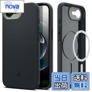 �y���������zSpigen �y�n��19�N�̋Z�p�́z iPhone 17e / 16e �P�[�X MagSafe �}�O�l�b�g���� �X�g���b�v�z�[�� �ČRMIL�K�i �i�m�|�b�v�E�}�O�t�B�b�g ACS09155 (�u���b�N�E�Z�T�~)