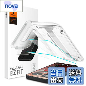 �y���������zSpigen Nothing Phone(3a), (3a) Pro �K���X�t�B���� �\��t���L�b�g�t�� 9H�����K���X 2���� �i�m�R�[�e�B���O ��U�h�~ EZ Fit AGL09428