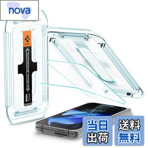 �y���������zSpigen Pixel 9 Pro Fold �����K���X�t�B���� 2���� 9H�d�x �\��t���L�b�g�t�� �w��F�ؑΉ� ��U�h�~ �w��h�~ �������H �ی�t�B���� EZ Fit AGL09106 (�N���X�^���E�N���A)
