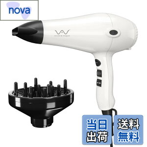 �y���������zVAV hair dryer �w�A�h���C���[ 1200W �m�Y���t�� 6�i�K���������ʒ��� ���� �啗�� �}�C�i�X�C�I�� �l�C �ƒ�p/���s�p �܂��ݕs�� VAV-108 �F�F��