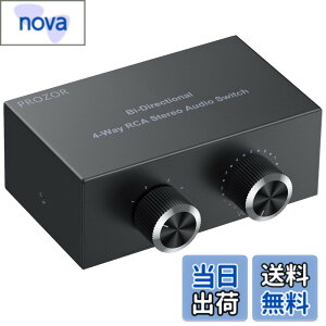 �y���������zPROZOR �I�[�f�B�I �Z���N�^�[ 4����1�o��/1����4�o�� RCA�X�e���I�����X�C�b�` �ؑ֊� �X�v���b�^�[ �d���s�v RCA�P�[�u���t��DVD�X�e���I�X�s�[�J�[ CD�v���[���[�ȂǂɑΉ� �F�F