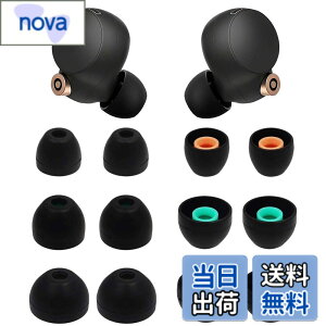�y���������z�����p�C���[�`�b�v�o�b�h 6�g WF-1000XM4 / WF-1000XM3 / WF-C500�p �C���[�`�b�v �C���z�� �t���L�V�u�� �\�t�g�V���R�����o�[ �X�L���A�N�Z�T���[ Sony WF-1000XM4�Ή� �F�F�u���b�N�A�T�C