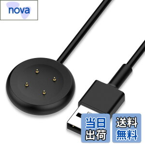 �y���������zGoogle Pixel Watch 3 / Pixel Watch 2 / Fitbit Versa 4 / Sense 2 �p �[�d�P�[�u�� �[�d�� KONXISA 1m���� ���C�[�d USB�R�l�N�^ ���ϋv �y�� ������ �����^�ѕ֗� �X�}�[�g�E�H �F�F�y1�{/�u���b�N�z