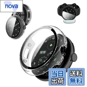 �y���������zPixel Watch 4 41mm ��p �P�[�X �J�o�[ Google Pixel Watch 4 41mm �Ή� �[�d�P�[�X KONXISA �J�o�[+�t�B���� ��̌^�iPC�P�[�X+�K���X�t�B�����j�����[�d�\ �t���ی� �C�菝�h�~ �Ռ��z�� 