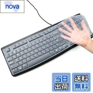 �y���������zMasiBloom �V���R���L�[�{�[�h�J�o�[ Logitech K120 & MK120 �G���S�m�~�b�N�f�X�N�g�b�vUSB�L���L�[�{�[�h�����^�ی�X�L�� �F�F�N���A�A�T�C�Y�F11.2 x 5.1 inches