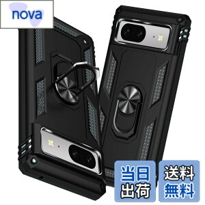 �y���������zTMUJWS Google Pixel 8A �p�̃P�[�X �����O �ϏՌ� �Ռ��z�� ���h�~ �S�ʕی� �J�����ی� �X�^���h�t�� TPU+PC�o���p�[ �w��h�~�΍� ��d�\�� 360�x��] �h�o �ԍڃz���_�[�Ή� ���ϖh�~