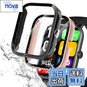 �y���������zredmi watch6 �P�[�X �F�F�u���b�N+�s���N�A�T�C�Y�FVialove KW105-G01(�u���b�N+�s���N)