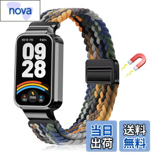 �y���������z[LanQii] �o���h �p�� Xiaomi Smart Band 9 Active/�p�� Xiaomi Redmi Smart Band 3 �Ή� �o���h �����x���g �i�C���� �o���h �҂ݍ��� ���C�z�����t�� �X�|�[�c�p �e�͐� �������i�K���� �_�� �h