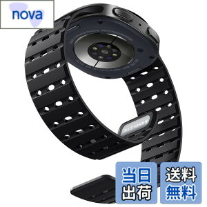 �y���������z[Bandletic] Galaxy watch 8 �o���h - �}�O�l�b�g�� �V���R���o���h Watch 8 44mm 40mm/ Watch 8 Classic 46mm �ɑΉ� N52���� �ʋC�� �ϊ� �h�� �y�� �j�����p �����p�o���h �F�F�u���b�N