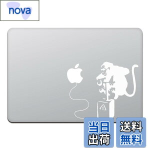 �y���������z�J�C���h�X�g�A MacBook Air/Pro 11 / 13�C���` �}�b�N�u�b�N �X�e�b�J�[ �V�[�� �o���N�V�[ �����L�[ �{�� Banksy Monkey Bomb M425X �F�F�z���C�g�A�T�C�Y�F13�C���`