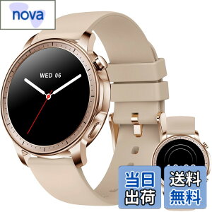 �y���������zMONOMAM CHIC �X�}�[�g�E�H�b�` ���f�B�[�X ������ iPhone�Ή� �A���h���C�h�Ή� AMOLED �펞�\�� �ی^ �x���g��20mm �����Y �����ʌv Line ���M�ʒm �F�FRose Beige