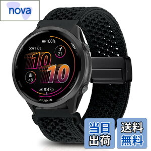 �y���������z[KeeFos] 22mm �o���h Garmin(�K�[�~��) Venu 4 45mm/Venu 3 45mm/2/Forerunner 570 47mm/265/255/Vivoactive 4/Active�Ή� �����o���h �i�C�����f�� ���C�o�b�N�� �}�O�l�b�g���o�b�N�� �ւ��x���g �҂ݕ� 