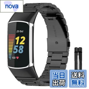 �y���������zAnkersaial �o���h �Ή� Fitbit Charge 6/ Fitbit Charge 5,�����o���h �r�W�l�X�� �X�e�����X�� �T�C�Y���߉\ �����H��t�� �����x���g �ւ��x���g �R���p�`�u�� �F�F�u���b�N�A�T�C�Y�F
