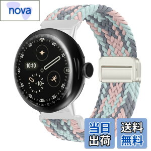 �y���������z[KeeFos] �o���h Google Pixel Watch 4 45mm 2025/Google Pixel Watch 3 45mm �Ή� �����o���h �i�C���� �ґg �X�g���b�v ���C�o�b�N���t�� �}�O�l�b�g���o�b�N�� �ւ��x���g �ʋC�� �L�k�� �X�|�[