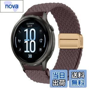 �y���������z[KeeFos] 18mm �o���h Garmin(�K�[�~��) Venu 4 41mm/Venu 3S 41mm/2S/Forerunner 265S/255S/255S Music/Vivoactive 4S 40mm/Vivomove 3S 39mm/Active S/Move 3S �Ή� �����o���h �i�C���� �ґg �ւ��x���g ���C�o�b�N���t