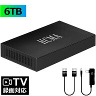 P5倍＆10%OFF【超大容量HDD:6TB搭載】 新品 外付けHDD/PC＆TV録画大容量/PC対応 静音&コンパクト 3.5イン…