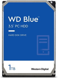 新品 Western Digital ウエスタンデジタル WD Blue 内蔵 HDD ハードディスク 1TB CMR 3.5インチ SATA 7200rpm キャッシュ64MB PC バルク品