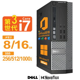 【Microsoft Office 2019 H&B搭載】超ハイスペック 動画編集 intel Corei7 搭載 Dell OptiPlex 3010/7010/9010 SFF 第3世代Core-i7 メモリ:8GB/16GB SSD:256GB/512GB/1000GB DisplayPortまたはHDMI 3画面同時出力 WIFI USB3.0 Windows11 中古 デスクトップ デスクトップPC