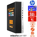 【ハイエンド 第8世代 i7 6 コア 12 スレッド ビジネス PC】デスクトップパソコン 中古 パソコン Office付き Windows11 メモリ32GB SSD 1TB HP EliteDesk 800G4 SFF USB3 Type-C DisplayPort*2 2画面出力 WIFI子機付 Windows10 中古 デスクトップ デスクトップPC