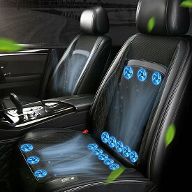 車クールシート カーシート 16個強力ファン シートクーラー クールカーシート クッション シートカバー 自動車用 トラック 蒸れない 運転席 助手席 カー用品 通気性 メッシュ素材 ずれにくい シート 12V/24V 車用 送風 3段階風量調節可 涼しい 夏 四季通用
