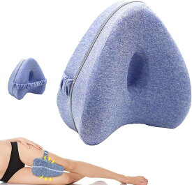 【お買い物マラソン最大2000円OFF】足枕 膝枕 就寝用 股関節痛と坐骨神経痛 膝クッション をらげするスムーズスパイン矯正枕 質の高い睡眠 低反発膝枕 横向き膝枕寝用 補助枕 カバー洗濯可能
