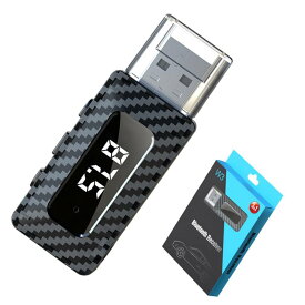FMトランスミッター 車 USBポート レシーバー ぶるーつーす送信機 LEDデジタルディスプレイ『TFカード 3つのモード』Bluetooth受信/送信に対応 ハンズフリー通話対応 車載スピーカーなど使用/TV/ホームステレオ 3.5mmイヤホンジャック搭載 小型