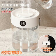 「高品質＆低価格」超音波式加湿器 大容量 加湿器 上部給水 3000ml USB給電 ダブルミスト 効率的 卓上 乾…