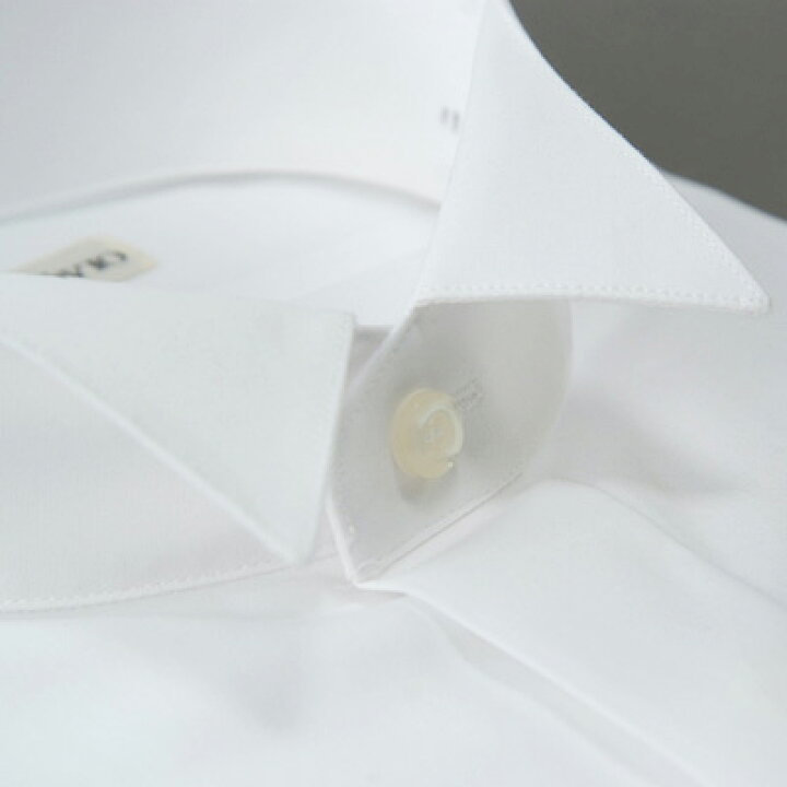 楽天市場 新郎 ウィングカラーシャツ 結婚式シャツ 海外持ち出しｏｋ シングルカフス アジャスタブル コンバーチブル Mu018 比翼仕立て フライフロント プリーツなし ホワイト 形態安定 ノービアノービオ Preto