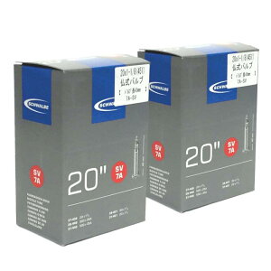 SCHWALBE(シュワルベ) 【正規品】20×11/8(451)用チューブ 仏式 40mmバルブ 7ASV 【2個セット】
