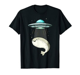 面白いサカバンバスピス フィッシュミーム UFO アブダクション Tシャツ