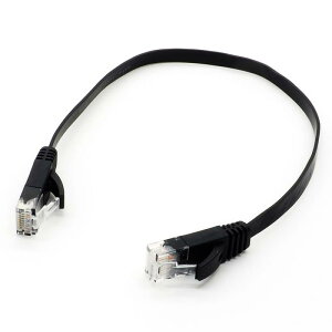 I[fBIt@ LANP[u ݂ 30cm Cat6 MKrbgΉ tbg^Cv ubN 0.3m