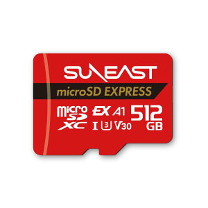 SUNEAST microSD Express 512GB �ő�Ǎ��]�����x890MB/s �ő发���]�����x810MB/s ������Z�pmicroSD�J�[�h Switch2���쌟�؍ς� Class10 U3 V30 UHS-I A1