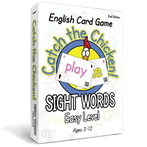 SIGHT WORDS Easy Level Catch The Chicken �p�P�� �p��J�[�h�Q�[���ڂŌ��Ċw�Ԃ��Ƃ� English Card Game