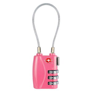 TSA ダイヤル式 ワイヤーロック 南京錠 TSAロック 暗証番号 海外 旅行 空港 検査 鍵 盗難防止 スーツケース キャリーケース 日本語説明書付き PR-TSALOCK