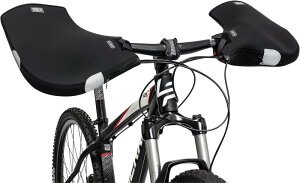 GORIX(ゴリックス)ハンドルカバー 自転車 フラットバー用防寒カバー手袋 冬用 ハンドルカバー ネオプレーン製 暖かい 指先冷え対策 防風防寒グローブ ストレートバー自転車用 (GW-TFSTR)
