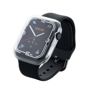 �G���R�� Apple Watch (�A�b�v���E�H�b�`) �P�[�X �J�o�[ 45mm [Apple Watch 8 7 �Ή�] �t���J�o�[�P�[�X �\�t�g �N���A AW-21AFCUCR