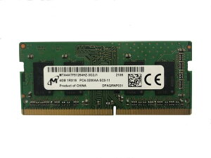 MICRON 4GB DDR4 3200MHz PC4-25600 1.2V 1R x 16 SODIMM m[gp\R RAM W[ MTA4ATF51264HZ-3G2J1 OEMpbP[W