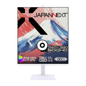 JAPANNEXT 27.6�C���` IPS�p�l������ SDQHD(2560x2880)�𑜓x �c���t�����j�^�[ JN-IPS276SDQHD-HSPC6-CMS HDMI DP USB Type-C(�ő�65W���d) HDR sRGB:100% DCI-