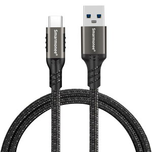 Smarmonee USB C P[uA60 W ^Cvc P[u }[d [0.3m/0.5m/1m/1.5m/2m/3m/5m] 3.2 Type C 10 Gbpsf[^]AiCґgR[h PQ057